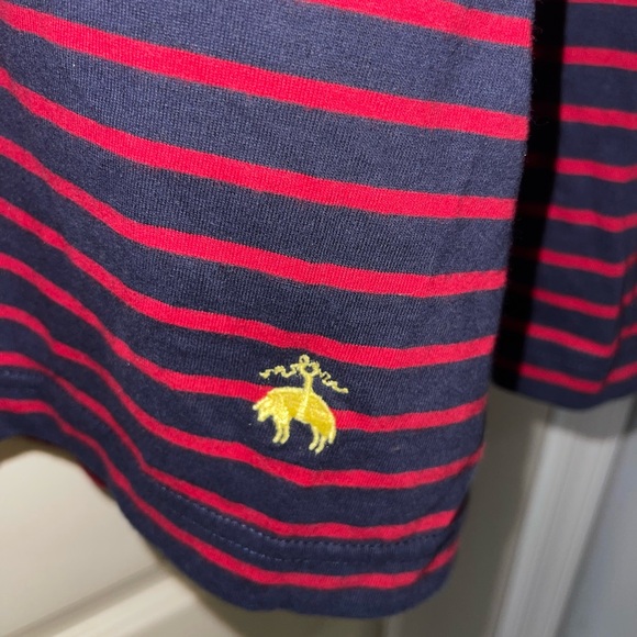 Brooks Brothers Navy and Red Striped Shirt - Picture 3 of 4